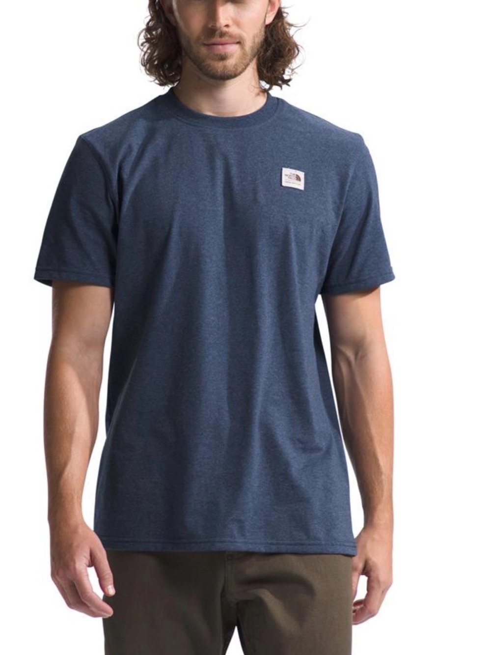 THE NORTH FACE SHORT-SLEEVE HERITAGE PATCH HEATHERED TEE MEN'S-Sz M